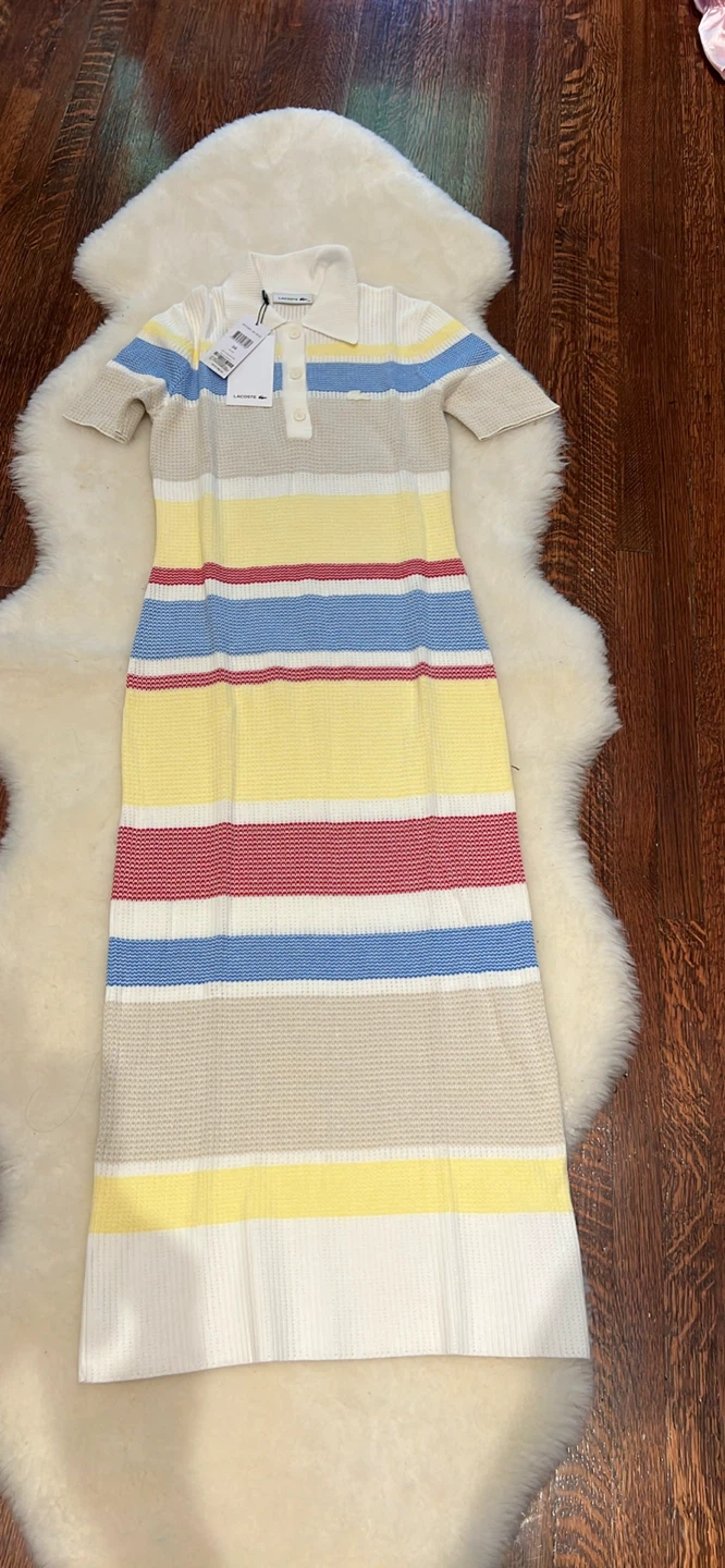 Lacoste Striped Polo Dress 38 - photo 3