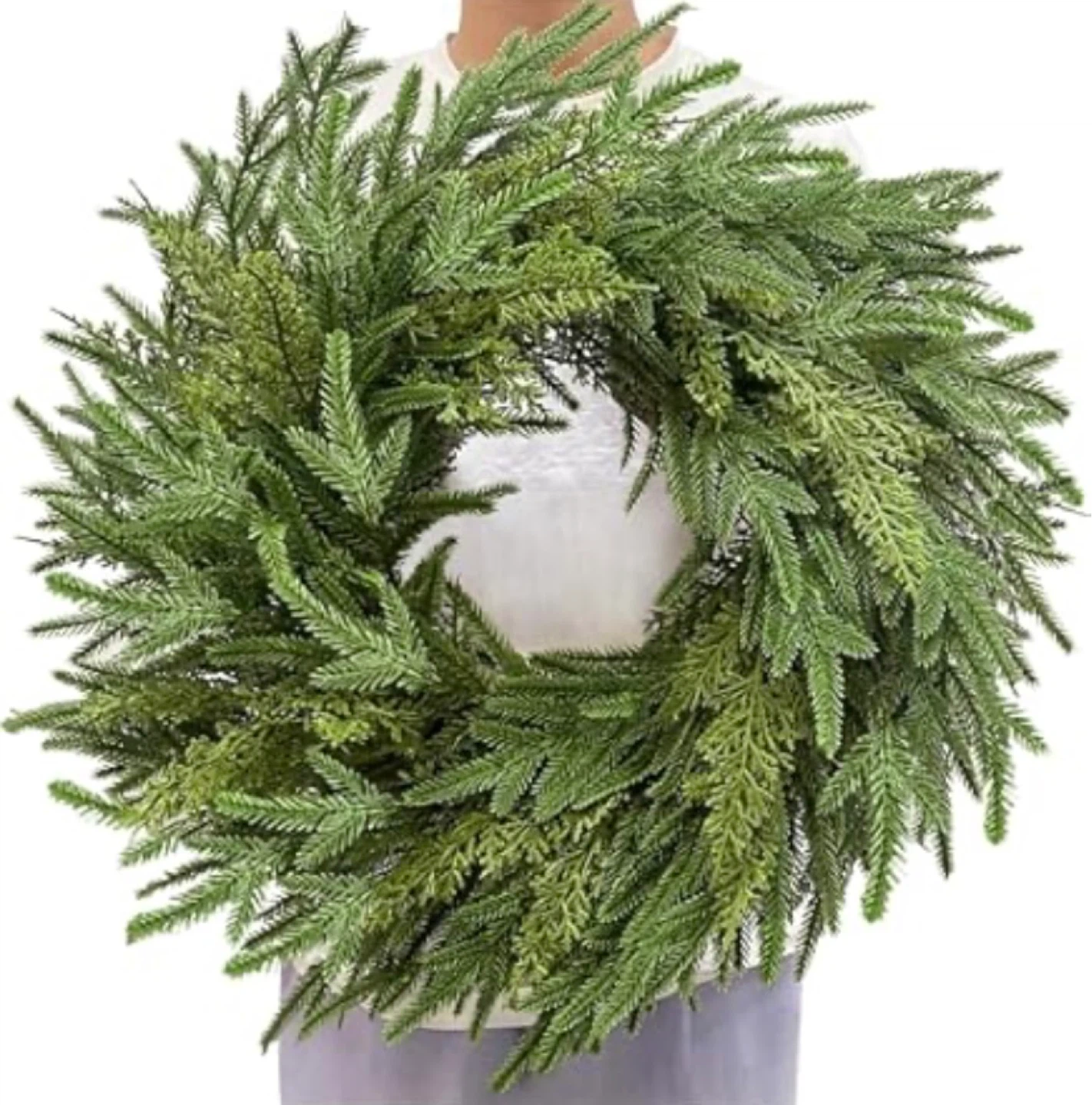 New 20” Norfolk Pine and Cedar Wreath