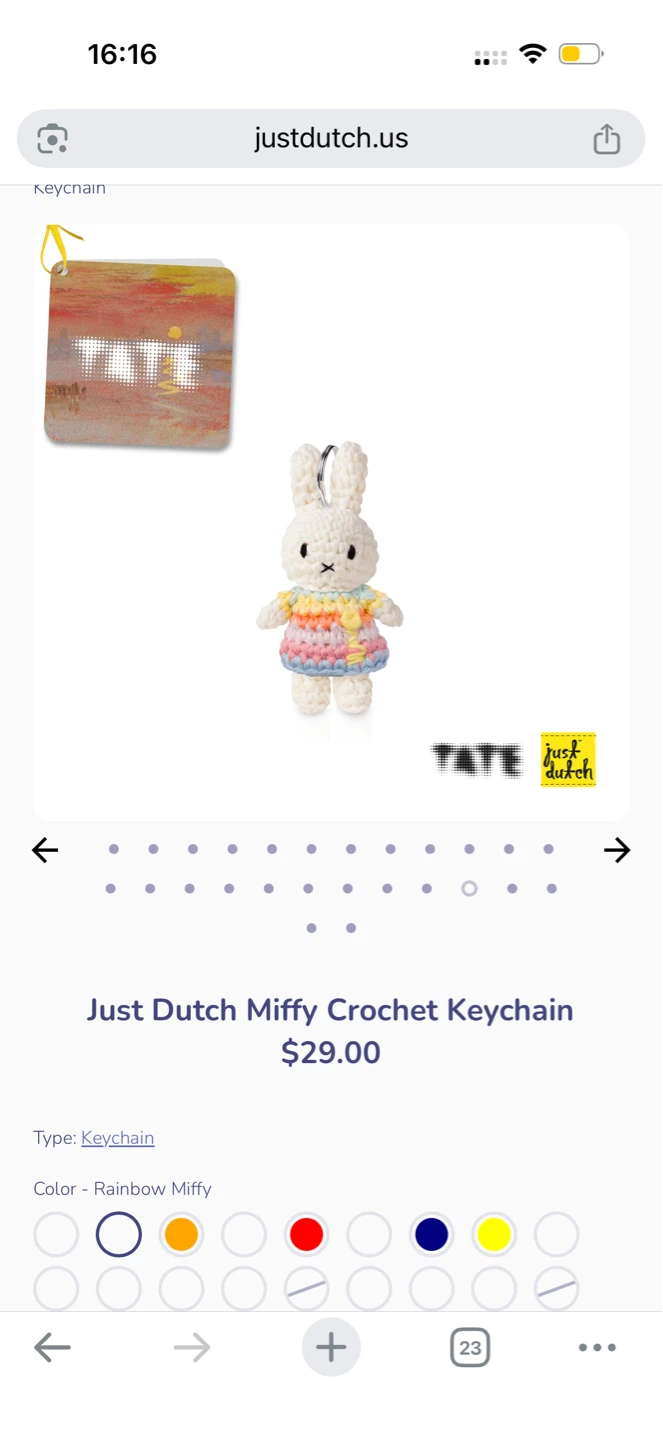 Just Dutch Miffy Crochet Keychain - photo 3