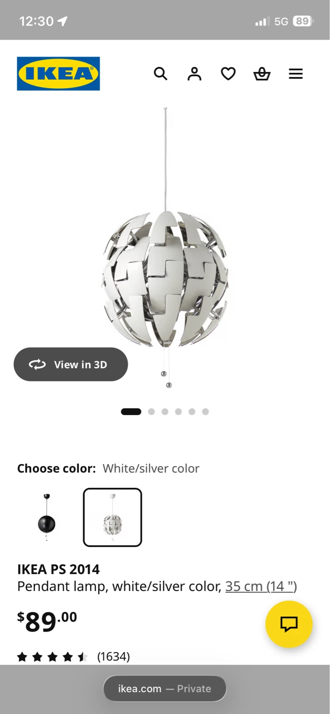 IKEA PS 2014 Pendant Lamp white - photo 2
