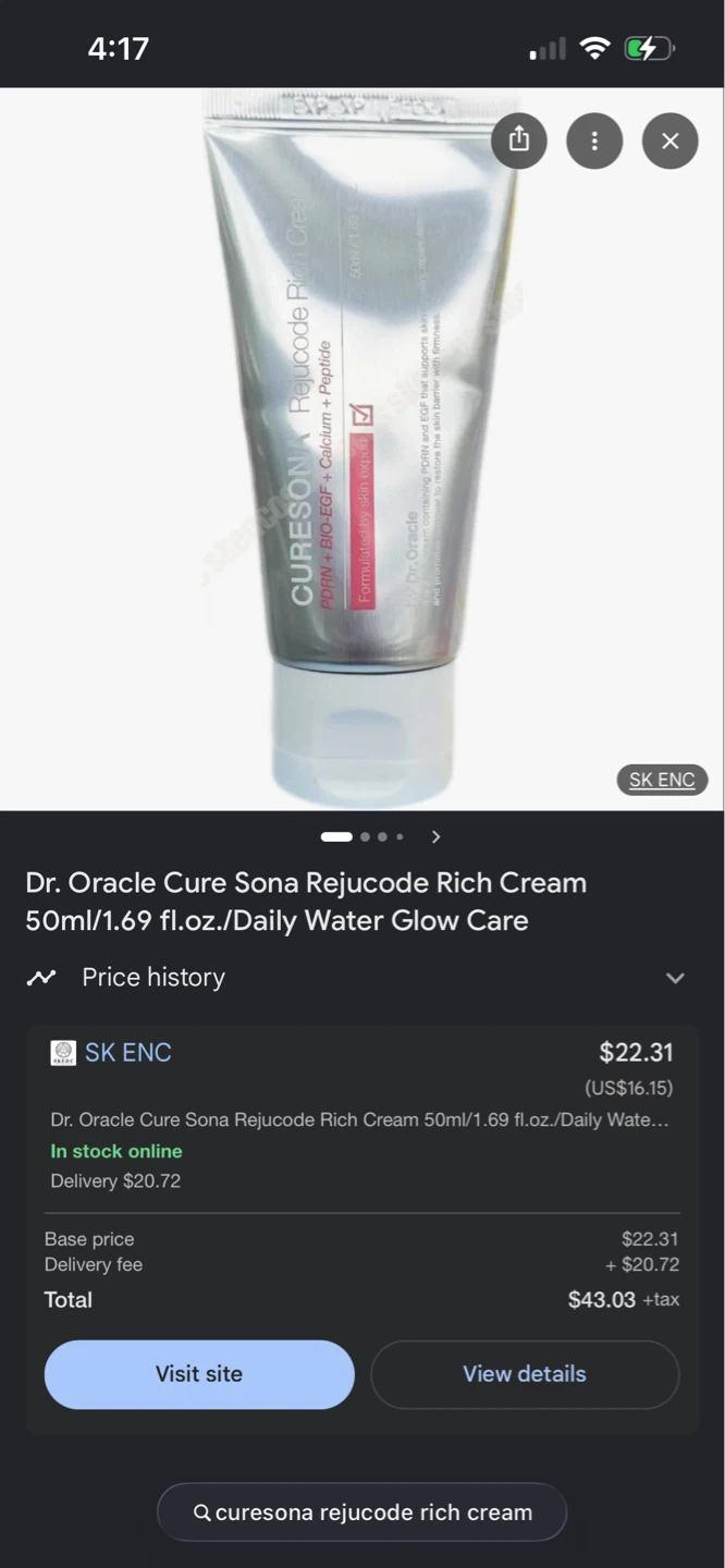 Dr. Oracle Curesona RejuCode PDRN Rich Cream - photo 2