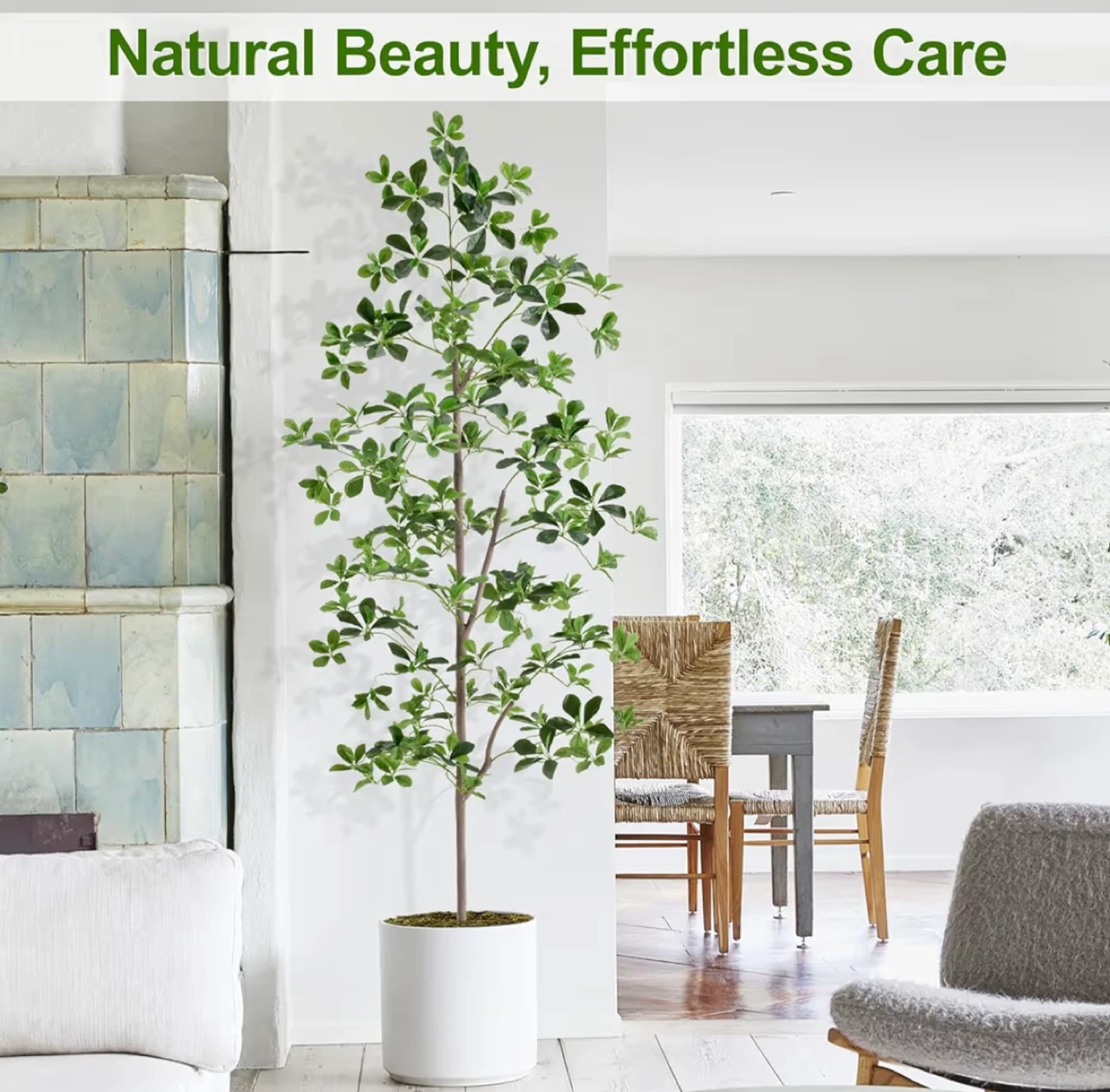Factory Sealed 6ft Artificial Black Olive Tree with 945 Leaves - photo 4