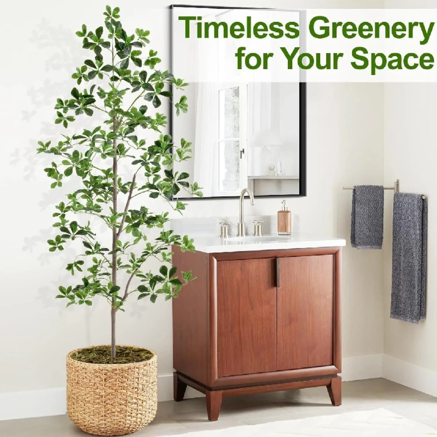 Factory Sealed 6ft Artificial Black Olive Tree with 945 Leaves - photo 2