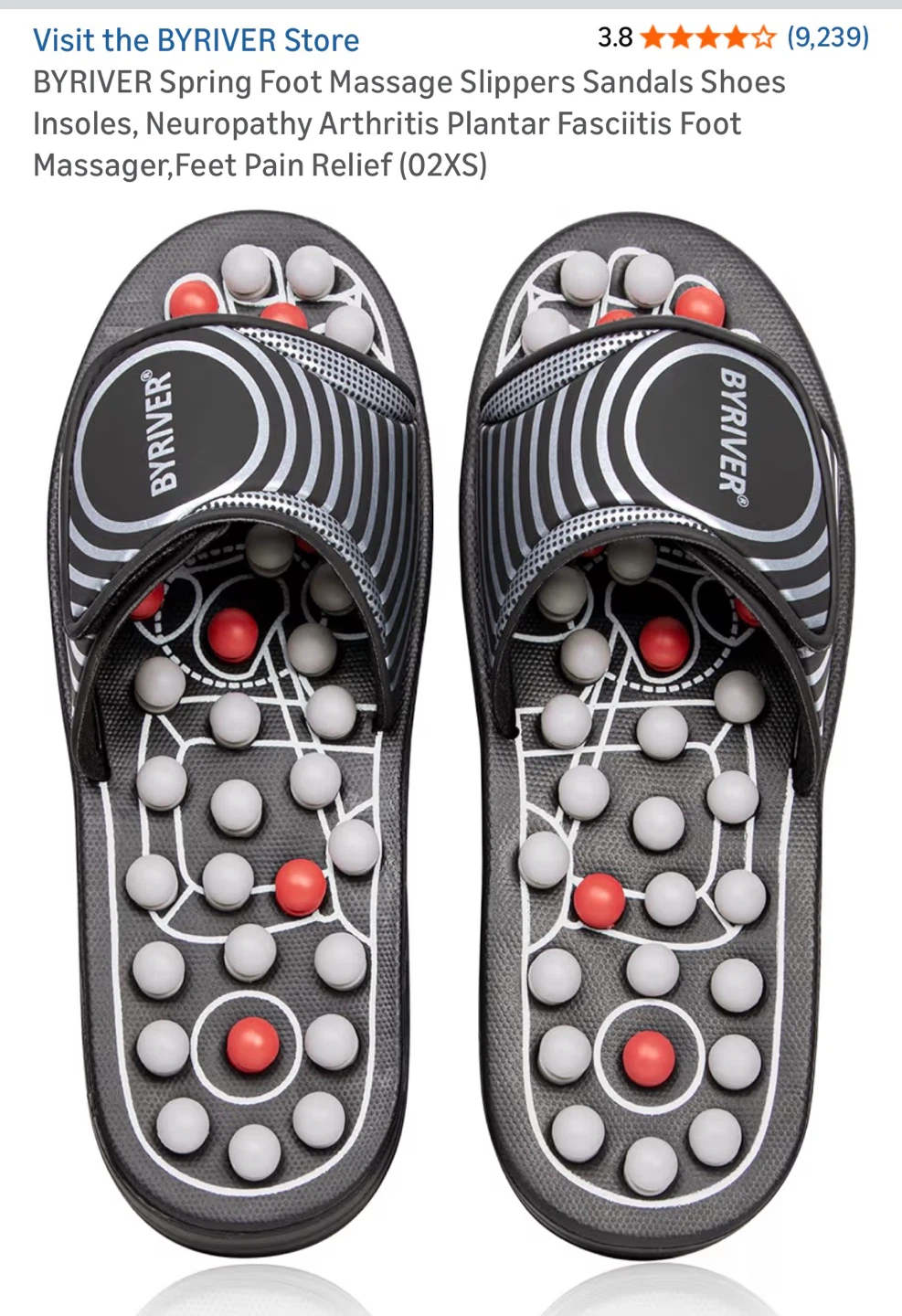 5-6.5 size Reflexology Slippers