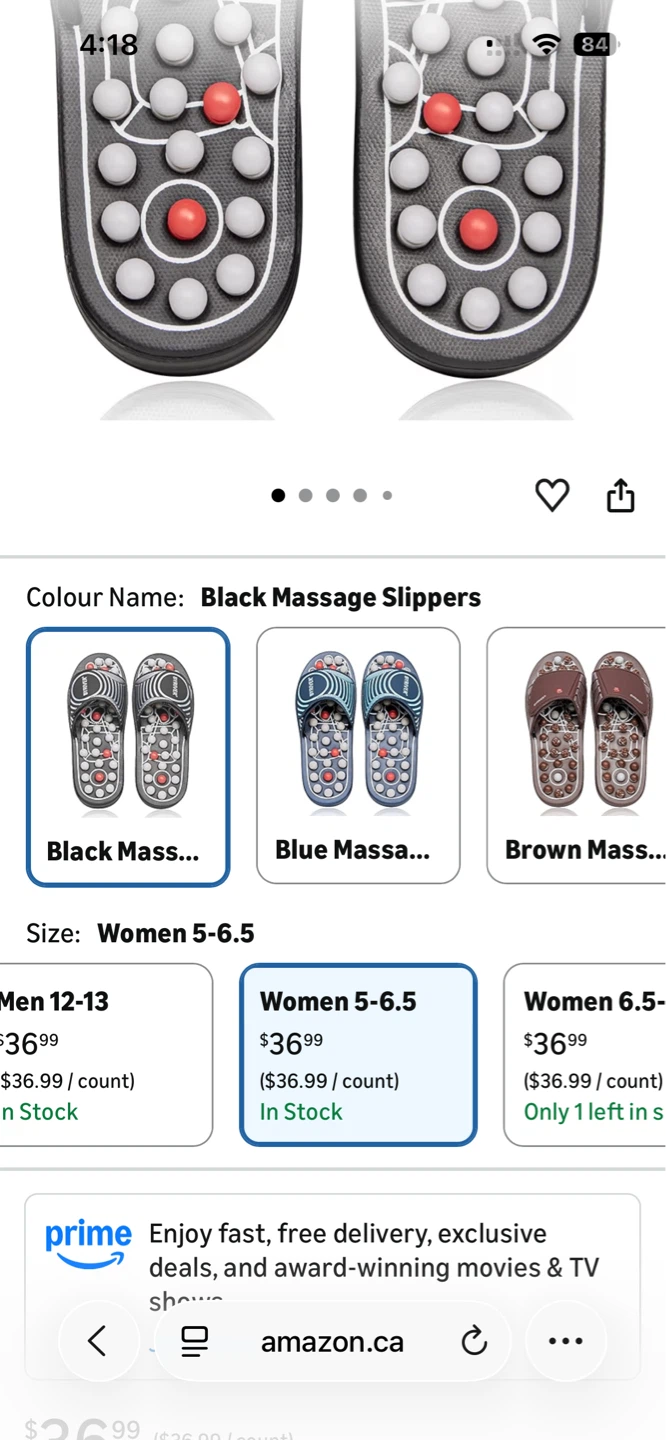 5-6.5 size Reflexology Slippers - photo 2