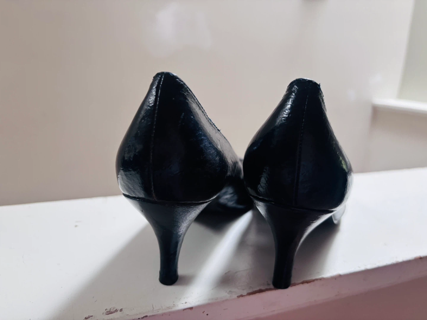 navy blue Patent Leather Heels - photo 2