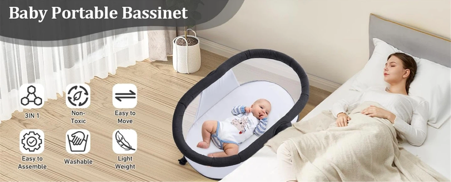 New in Box 3in1 Baby Bassinet - photo 3