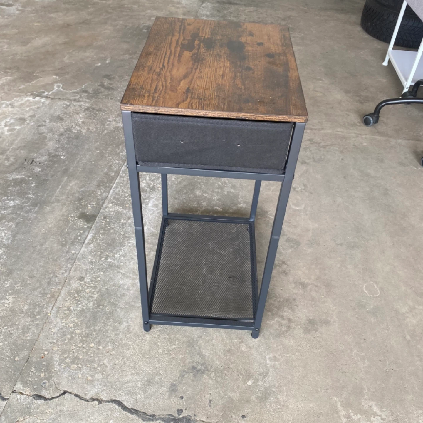 Rustic Side Table / Nightstand with Storage Pockets - photo 4