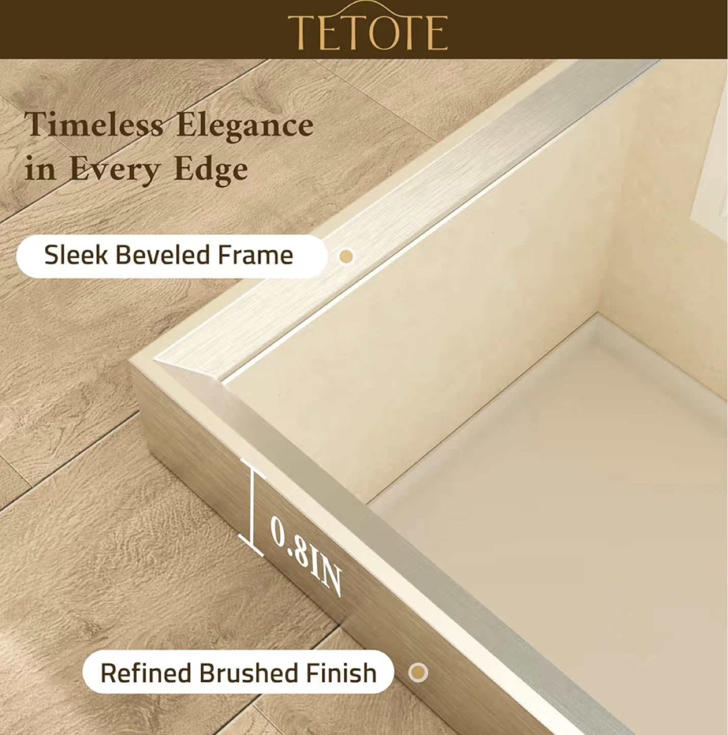 New in Box 30x36 Brushed Nickel Vanity Mirror - photo 3