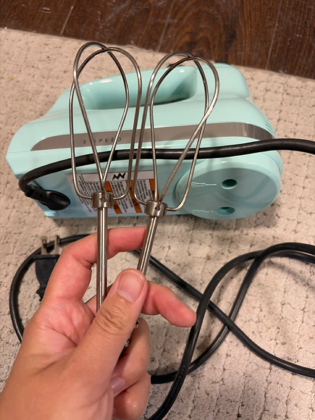 KitchenAid 5 Speed Hand Mixer - Aqua Sky - photo 2