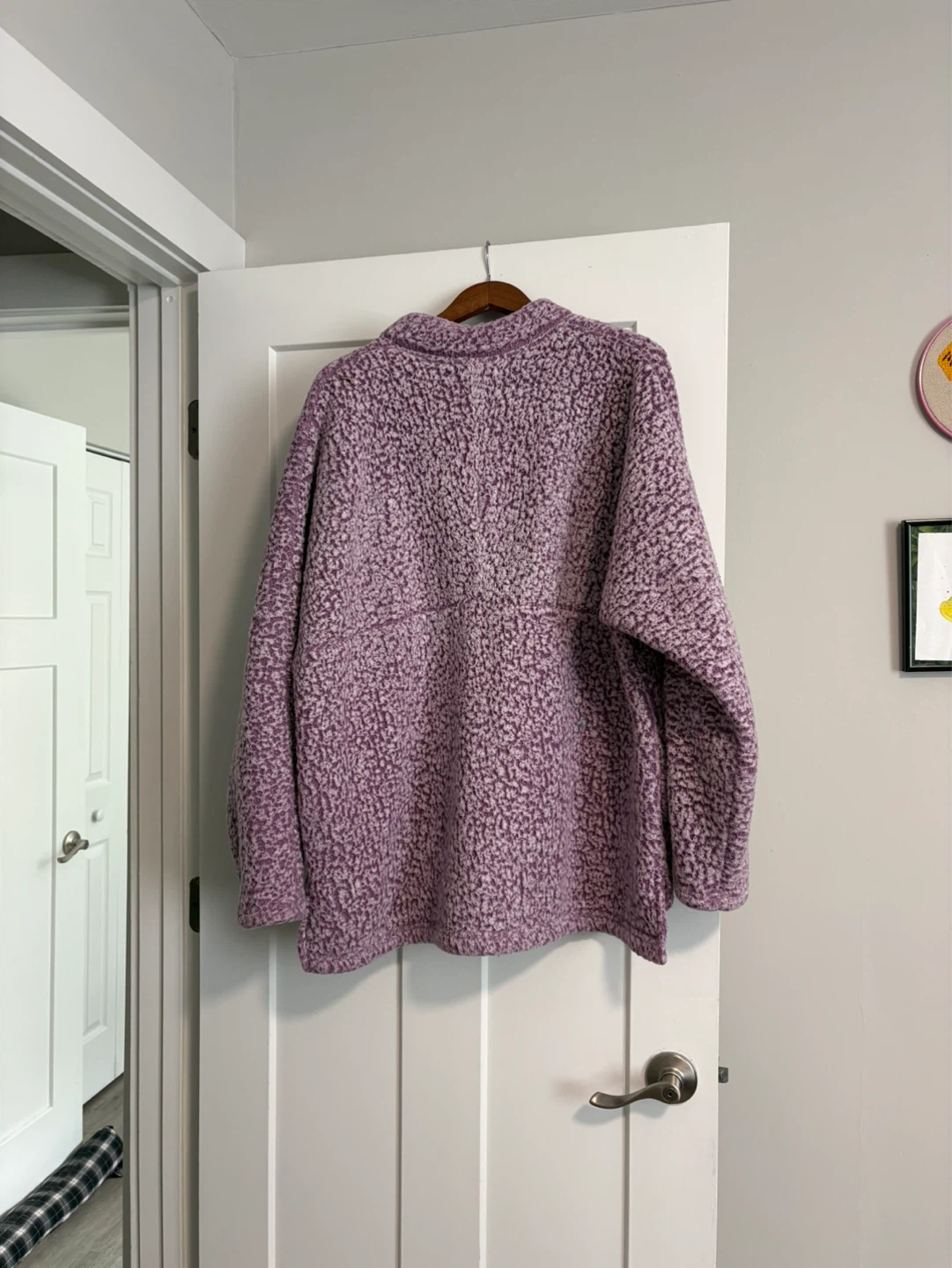 2X Women's Purple Sherpa Quarter-Zip Pullover - photo 2