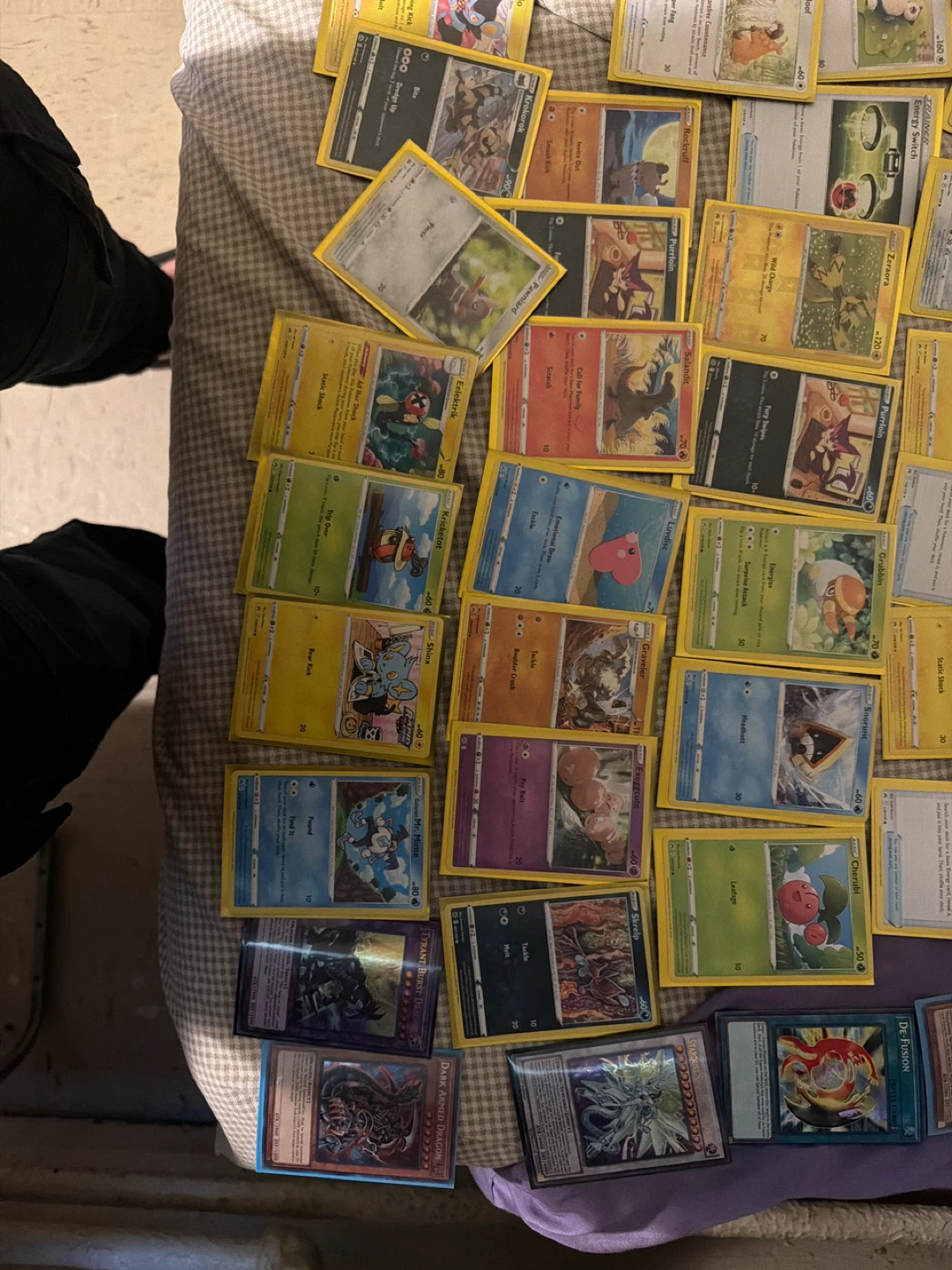 Assorted Pokemon and Yu-Gi-Oh! Trading Cards