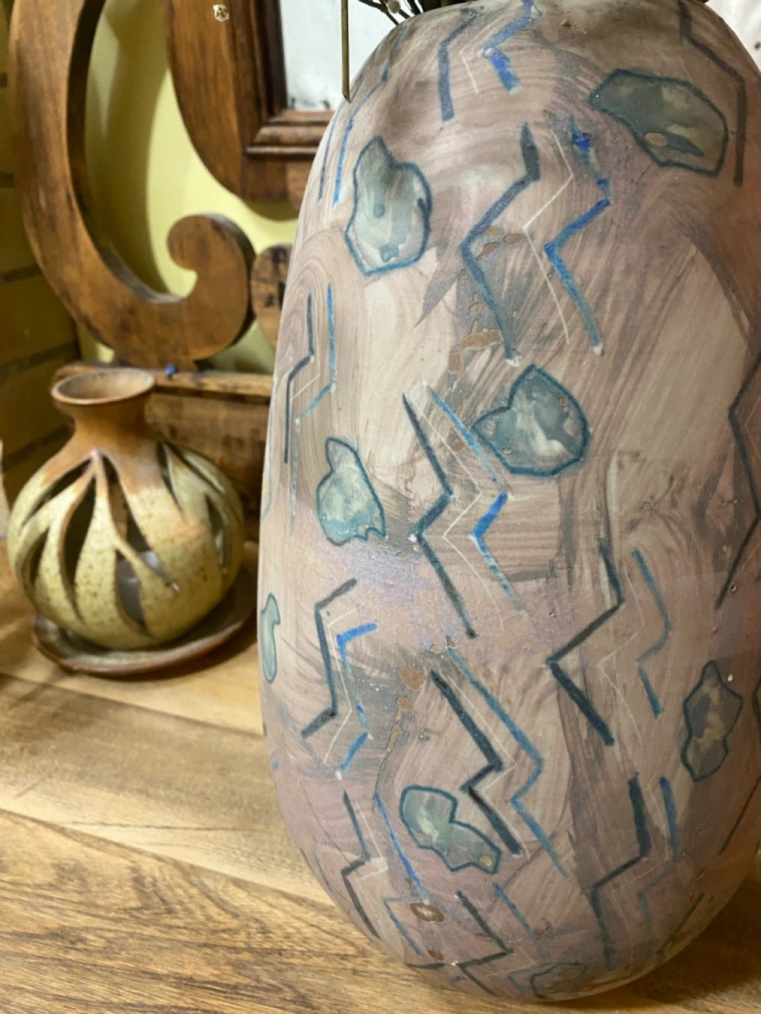 Handmade Porcelain large Vase Signed 'Jono 86' - photo 2
