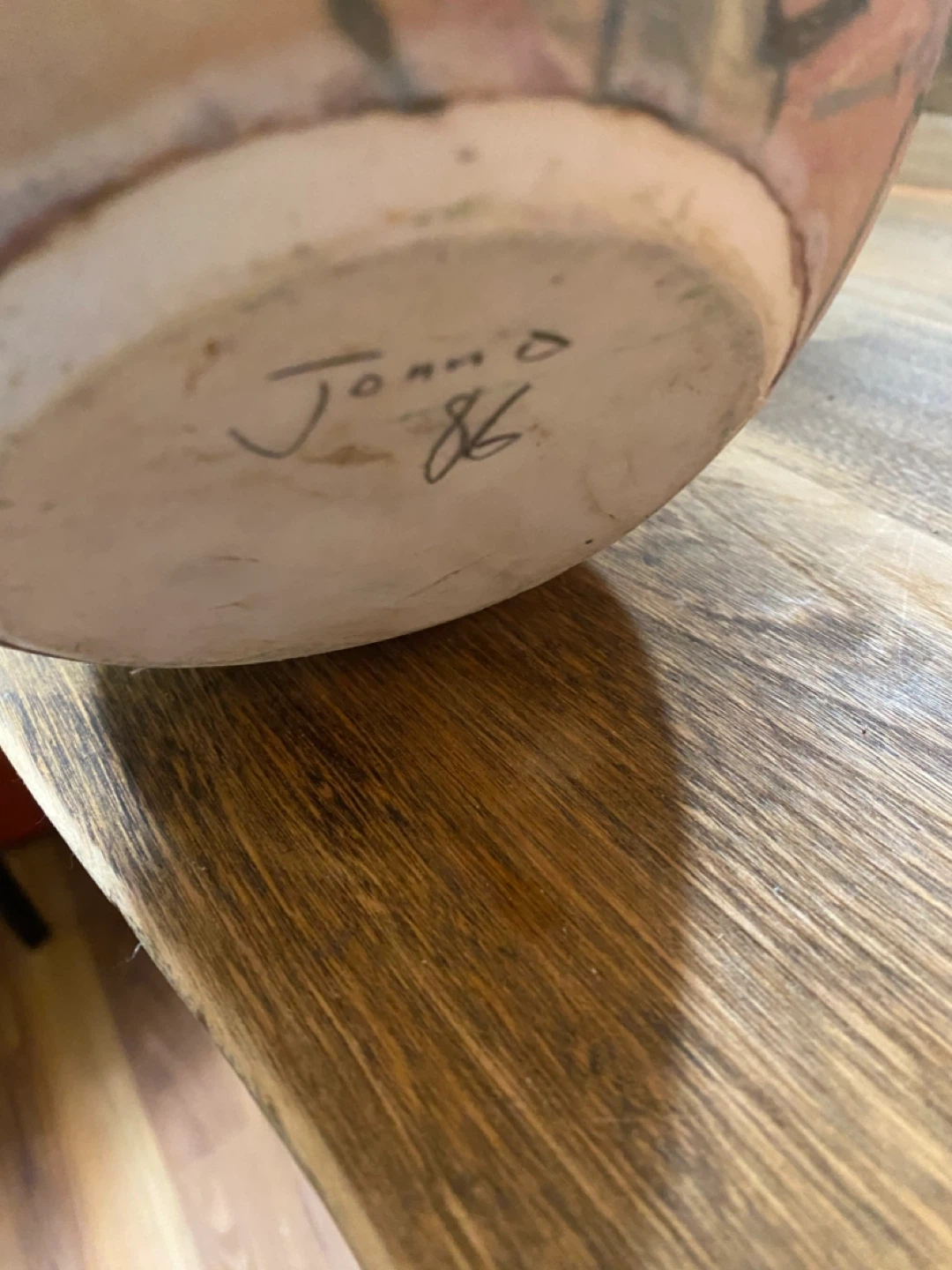 Handmade Porcelain large Vase Signed 'Jono 86' - photo 3