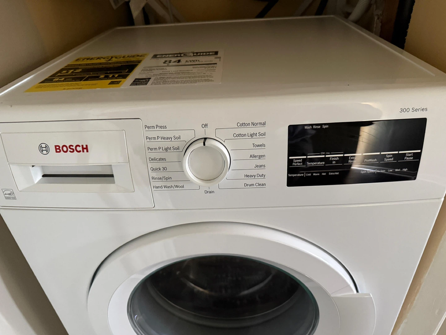 Bosch 300 Series Front Load Washing Machine - photo 3