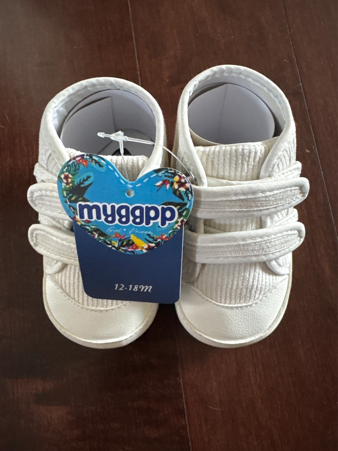 Muddgpp Baby Crib Shoes 12-18 Months White - photo 2