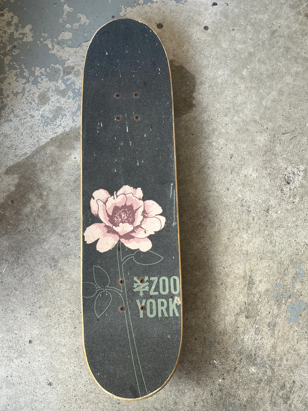 Zoo York Skateboard Deck with Floral Design
