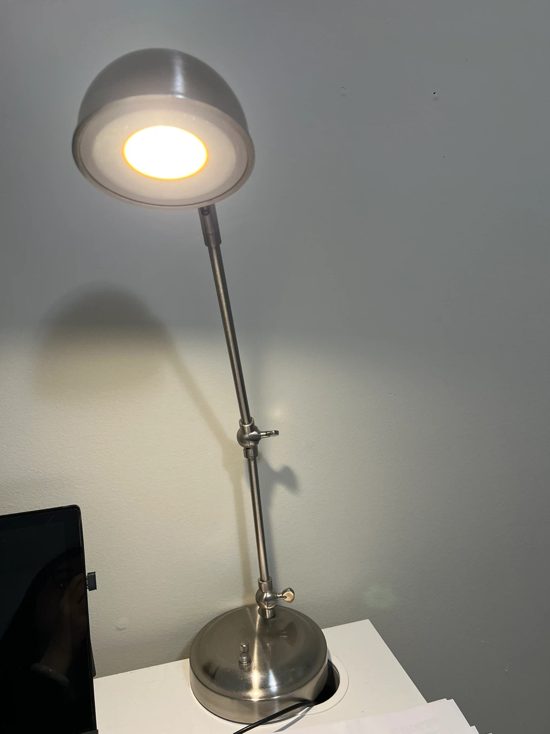 Silver Adjustable Desk Lamp - photo 2