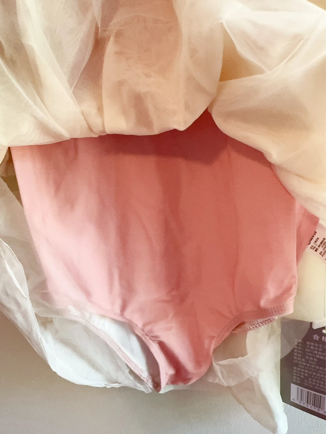 Pink and White Heart Swimming Suit with hat 6-7T - photo 2