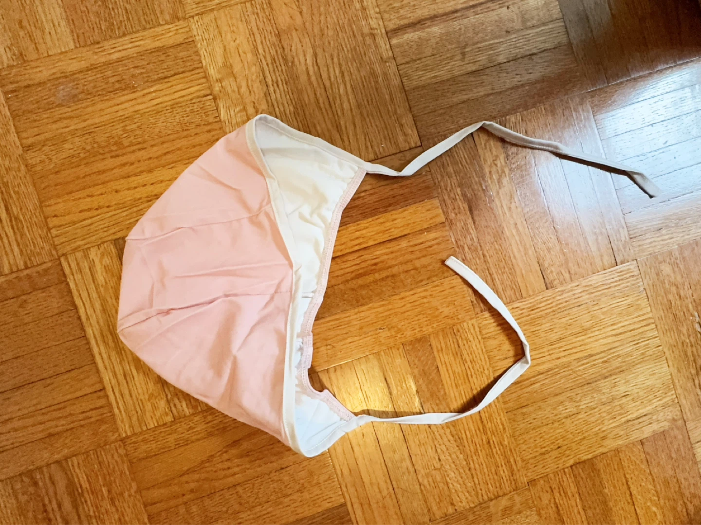 Pink and White Heart Swimming Suit with hat 6-7T - photo 4