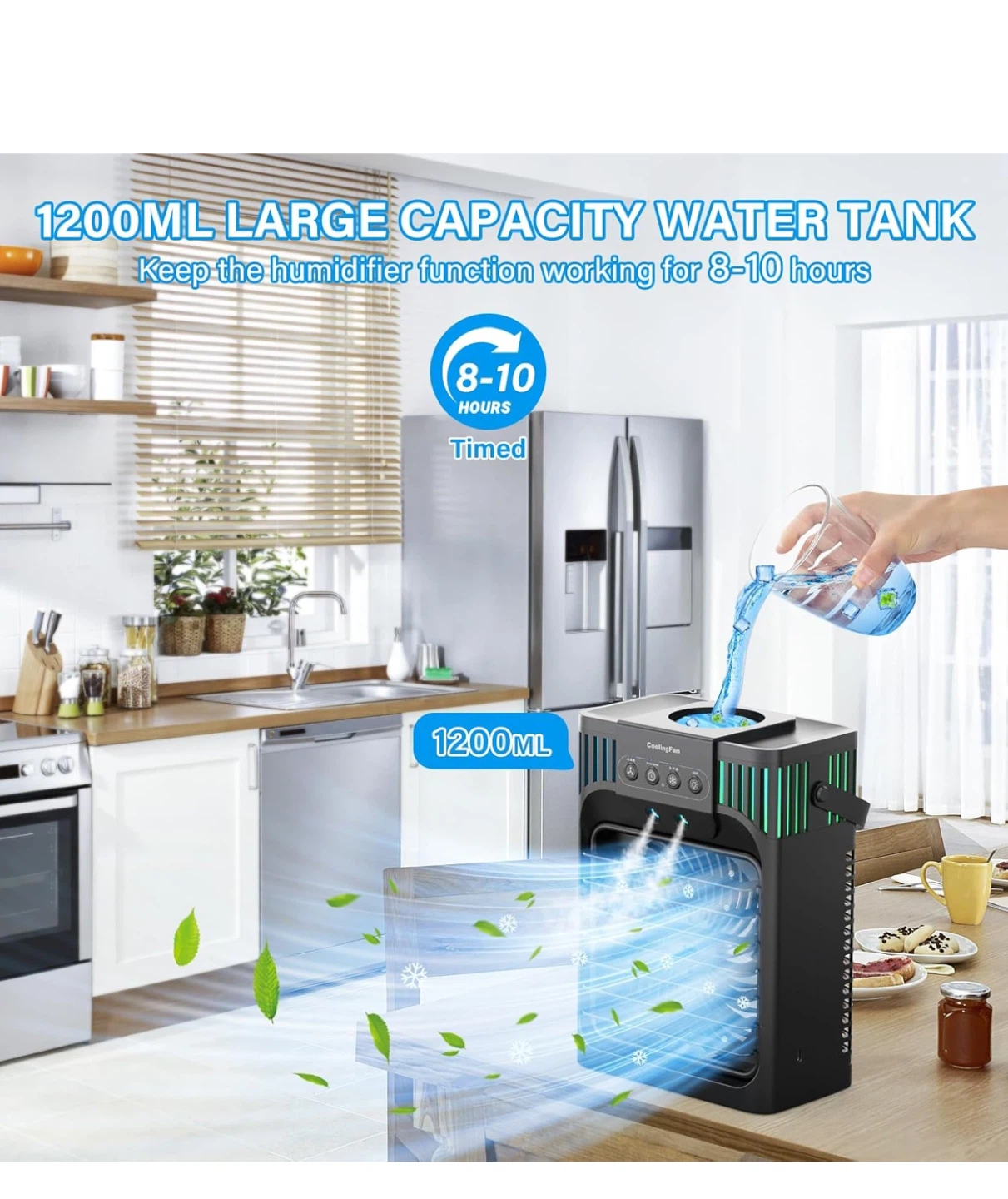 New and used Portable Evaporative Air Cooler Fan with Remote - photo 3