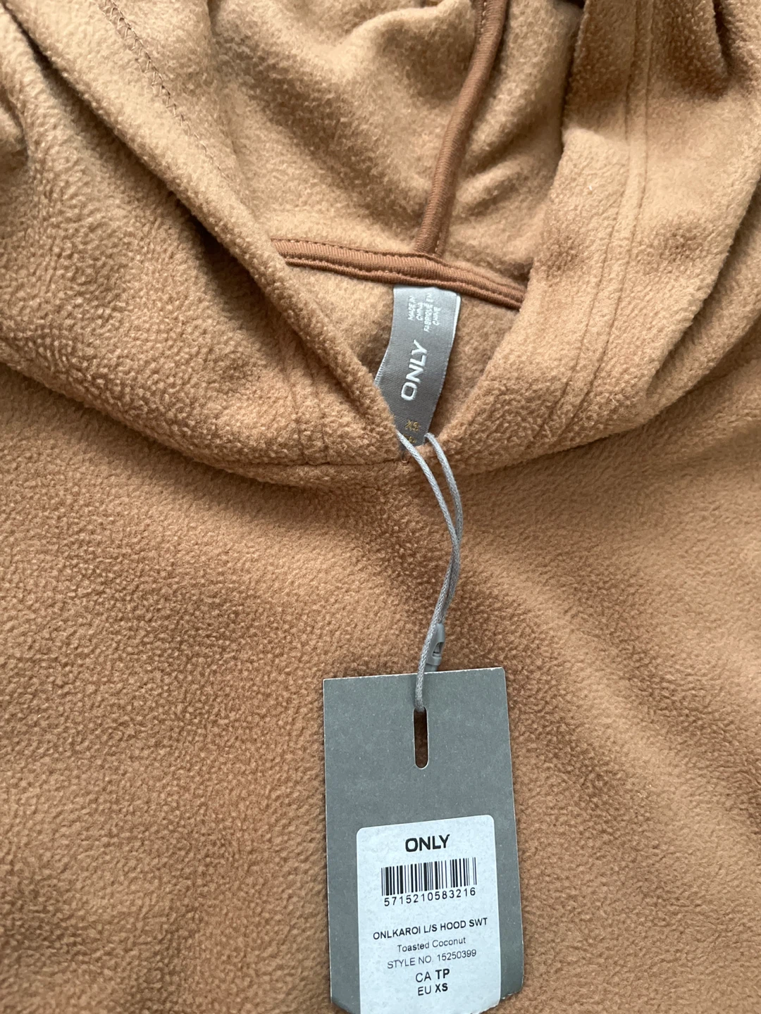 ONLY Women's Fleece Hoodie and Sweatpants Set - Toasted Coconut - photo 2