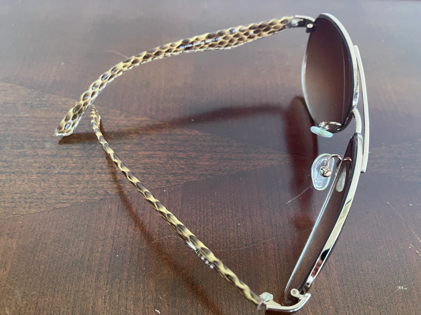 Guess Aviator Sunglasses with Snake Print Arms - photo 3
