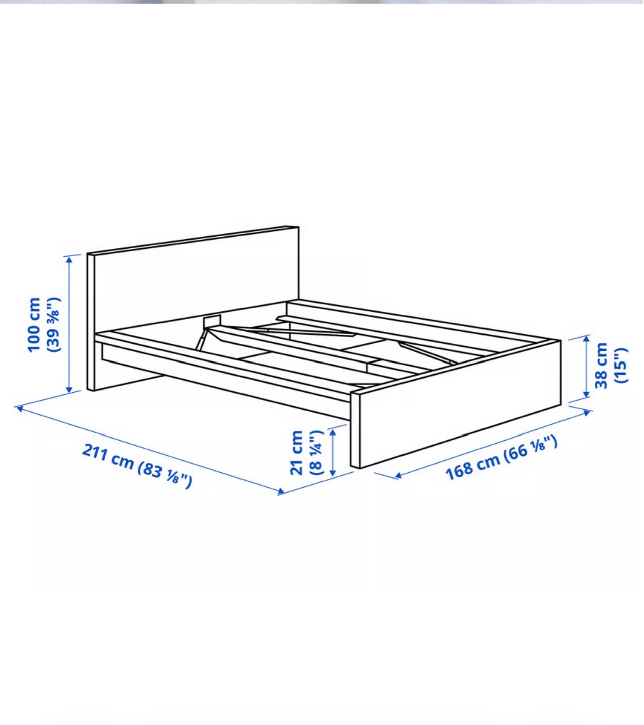 Ikea Askvoll Bed frame, Queen - photo 3