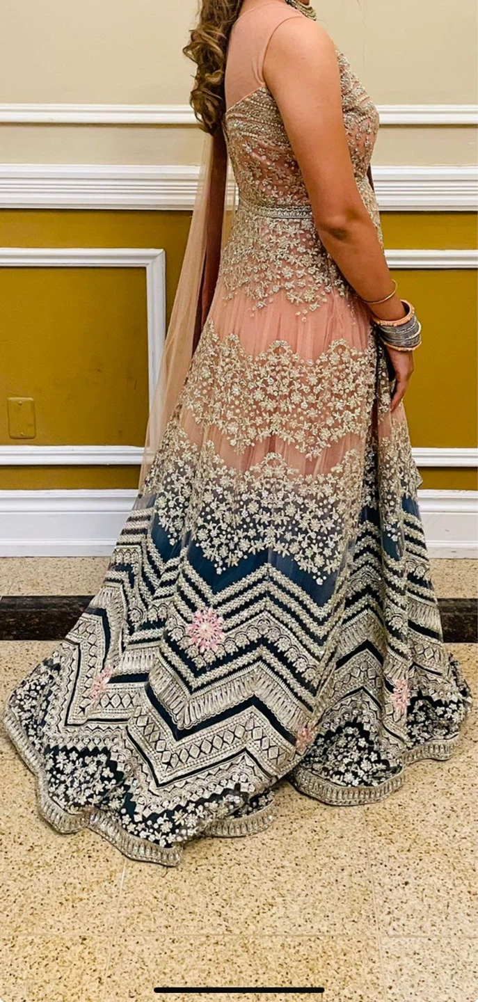 Women's Embroidered Indo Western gown
