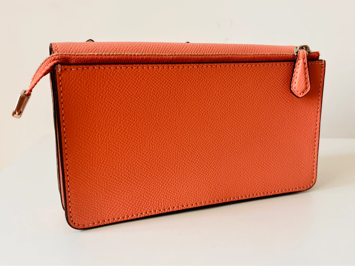 COACH Wristlet Wallet with Floral Embellishments - Coral - photo 2