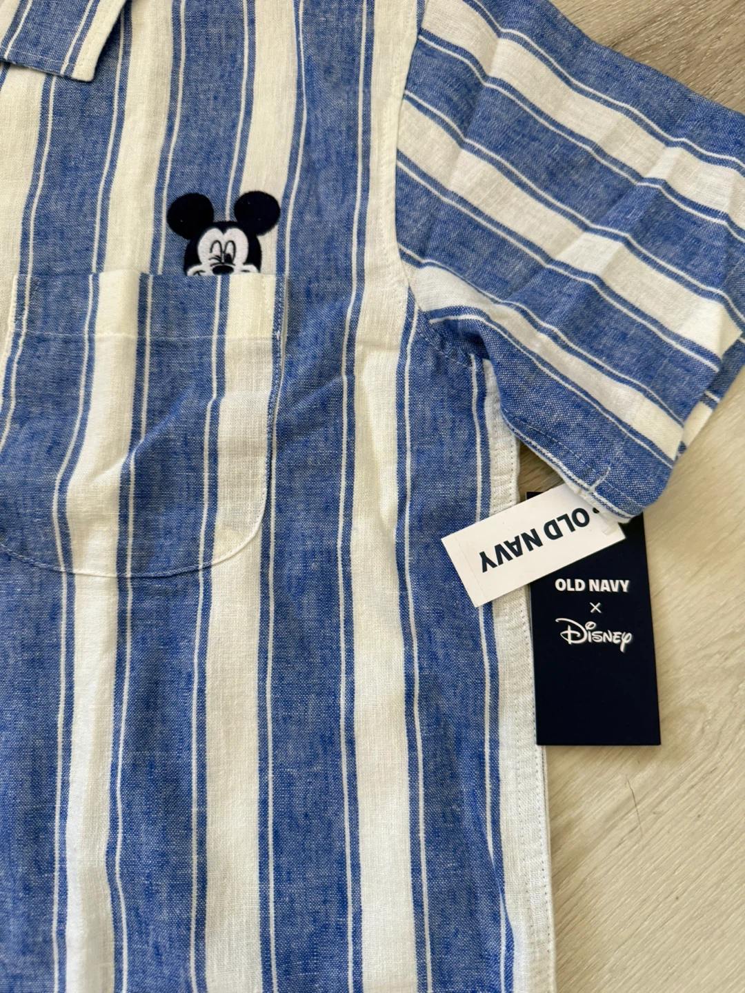 NWT Old Navy x Disney Mickey Mouse Striped Button-Up Shirt XXL - photo 2
