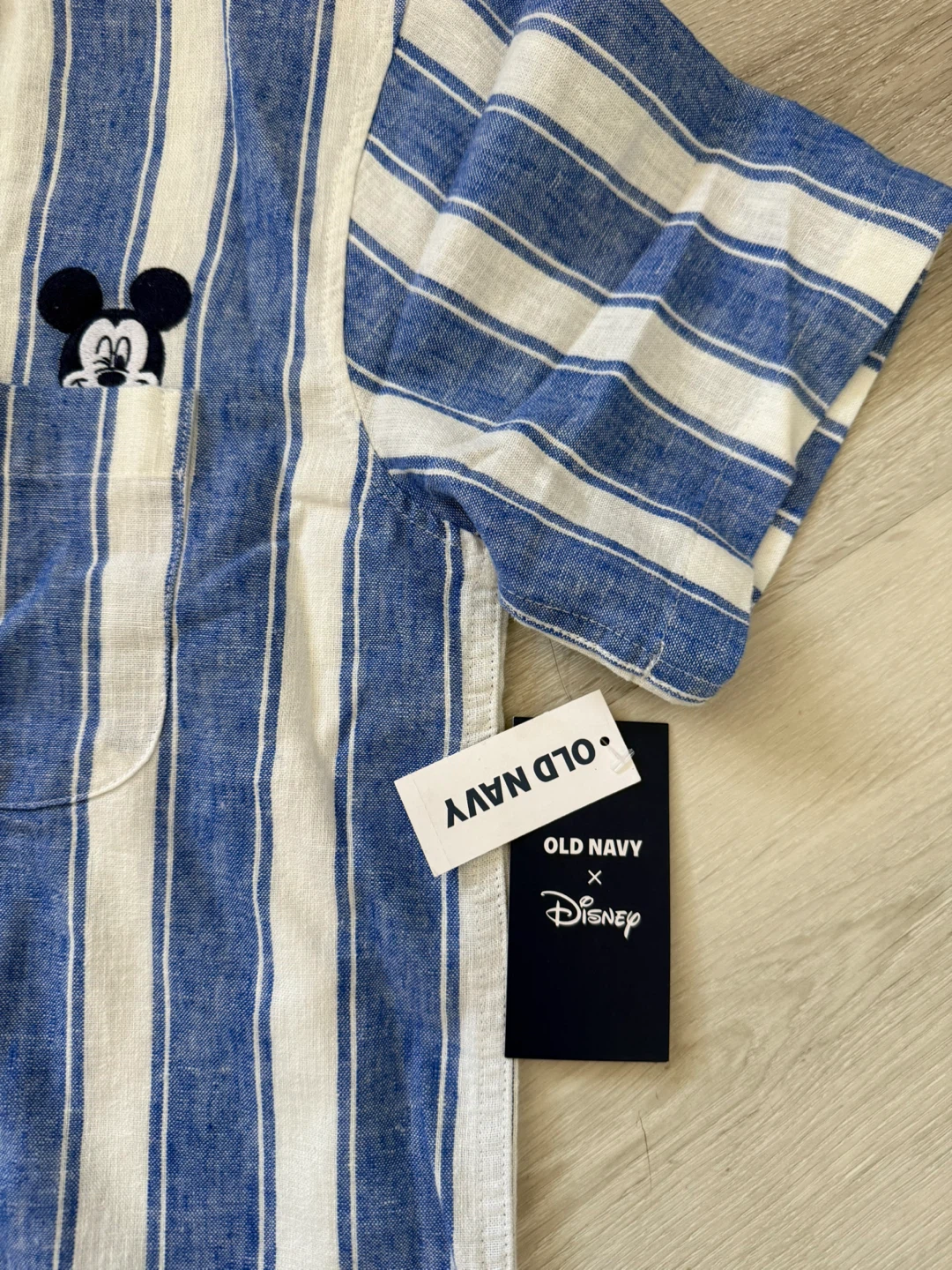 NWT Old Navy x Disney Mickey Mouse Striped Button-Up Shirt XXL - photo 4