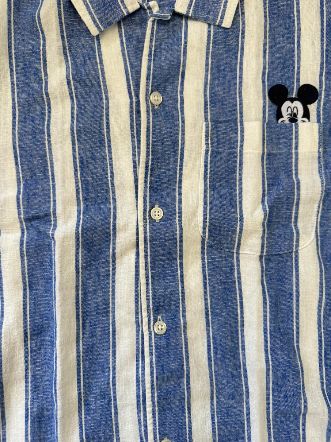 NWT Old Navy x Disney Mickey Mouse Striped Button-Up Shirt XXL - photo 5