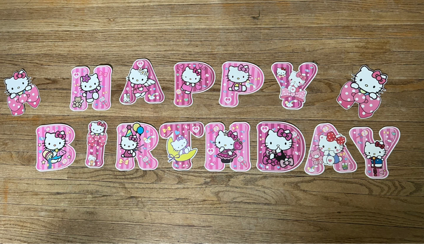 Hello Kitty Birthday Party Decor Set - photo 2