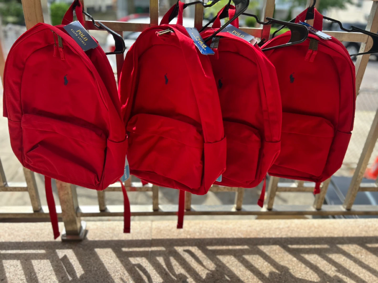 Ralph Lauren Polo Backpack Bookbag - Red