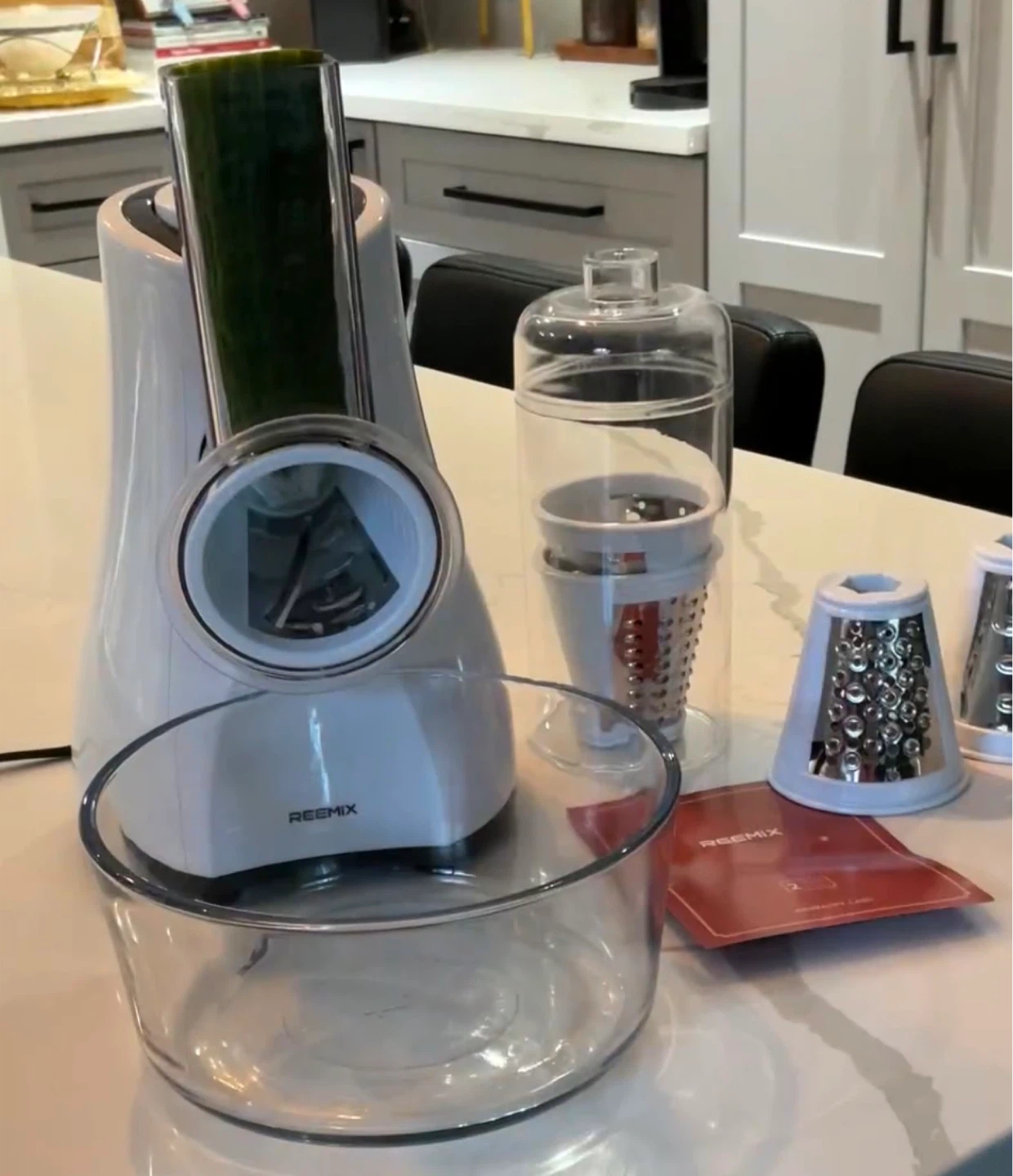 Reemix 5 Multi Blade Cheese Shredder & Salad Maker