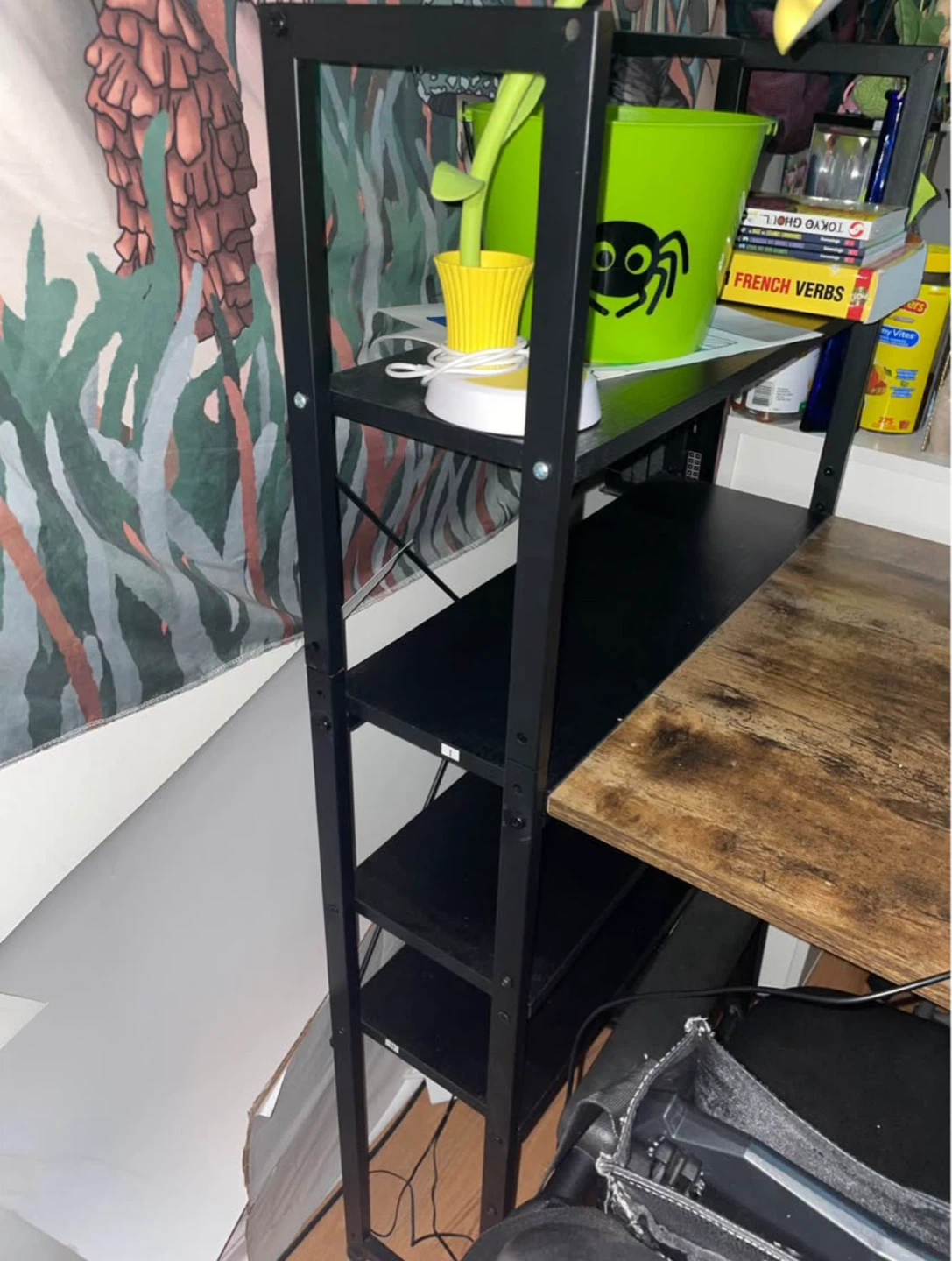 Desk with Shelves + Chair: Space Saving Computer Desk - photo 2
