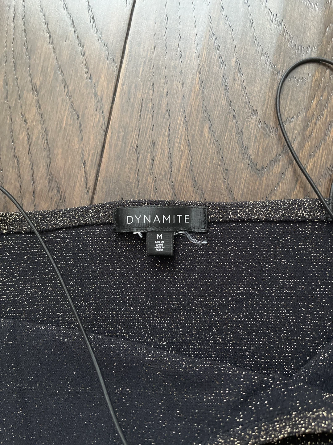 Dynamite Black Sparkle Camisole - Size M - photo 2