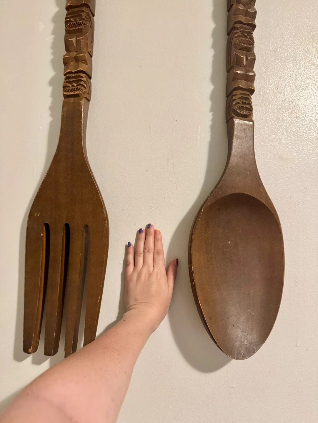 Large fork and spoon wall hanging - photo 2