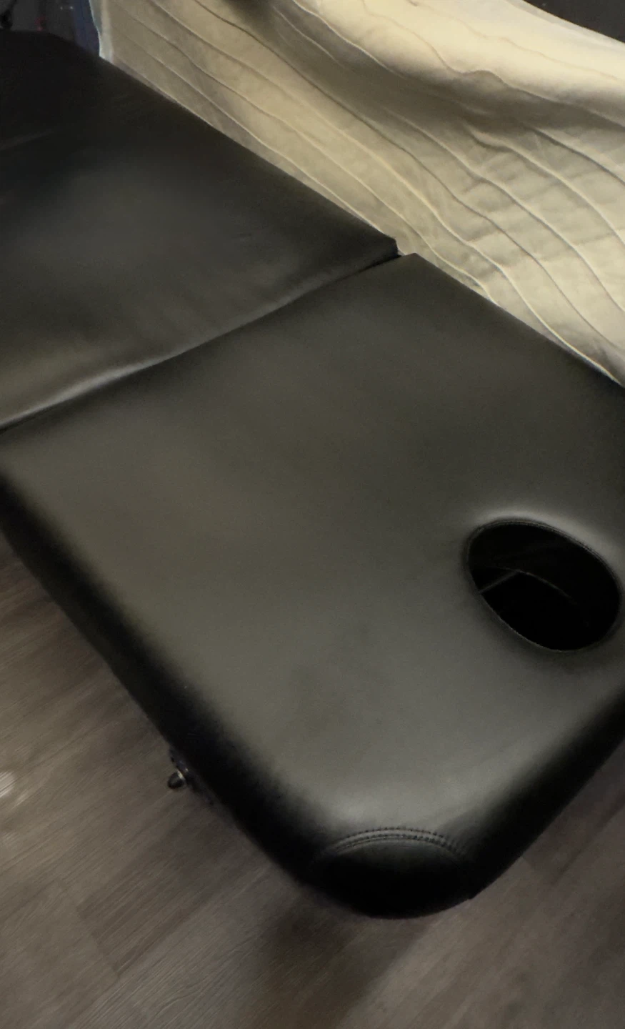 Black Massage Table with Face Cradle - photo 4