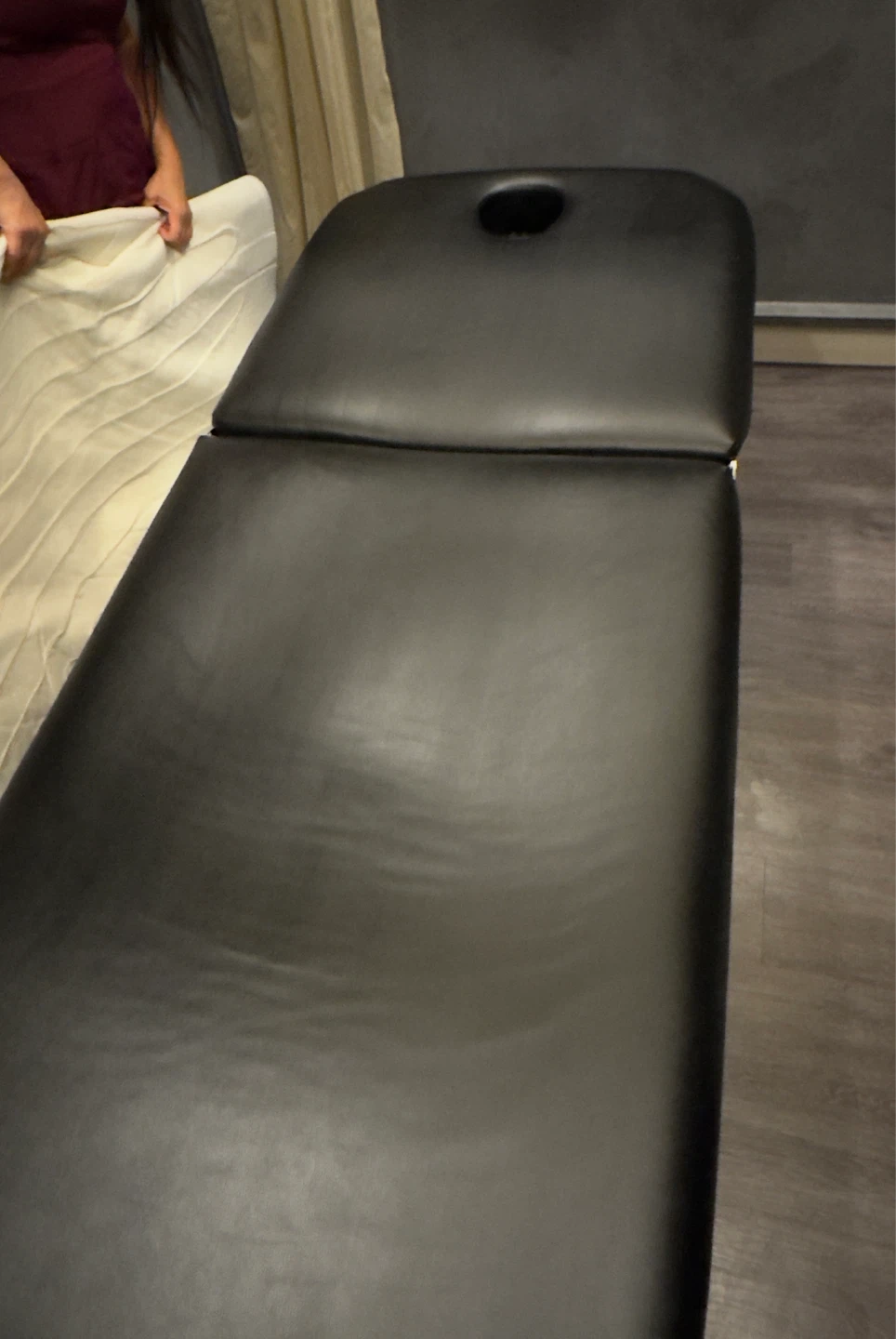 Black Massage Table with Face Cradle - photo 2