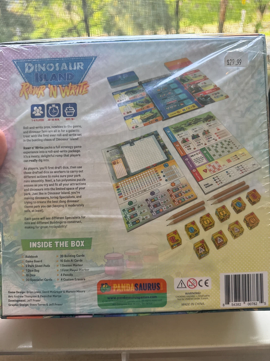 Dinosaur Island: Rawr 'n Write Board Game - STILL IN WRAPPING - photo 2