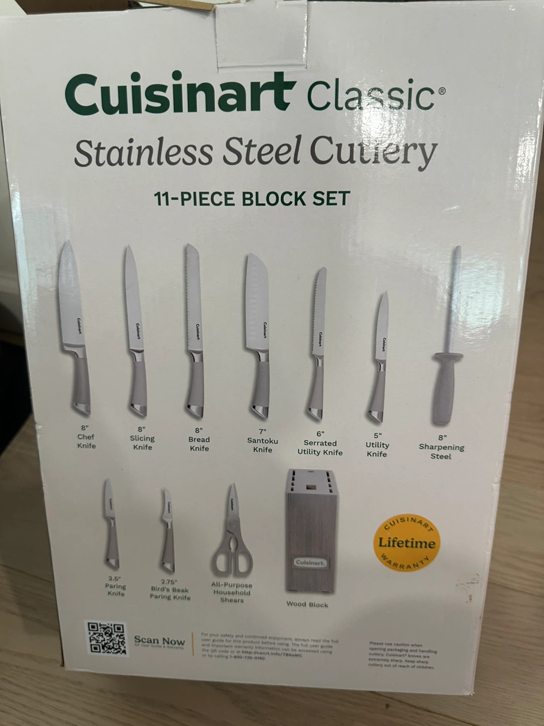Cuisinart Classic Stainless Steel Cutlery 11-Piece Block Set - photo 2
