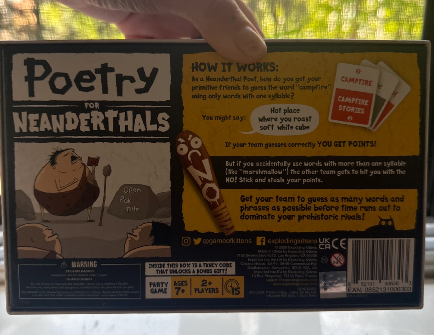 Poetry for Neanderthals Card Game - photo 2