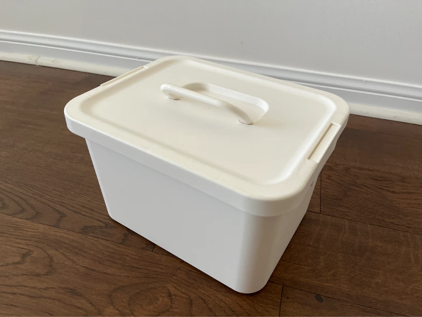 White Storage Container with Lid