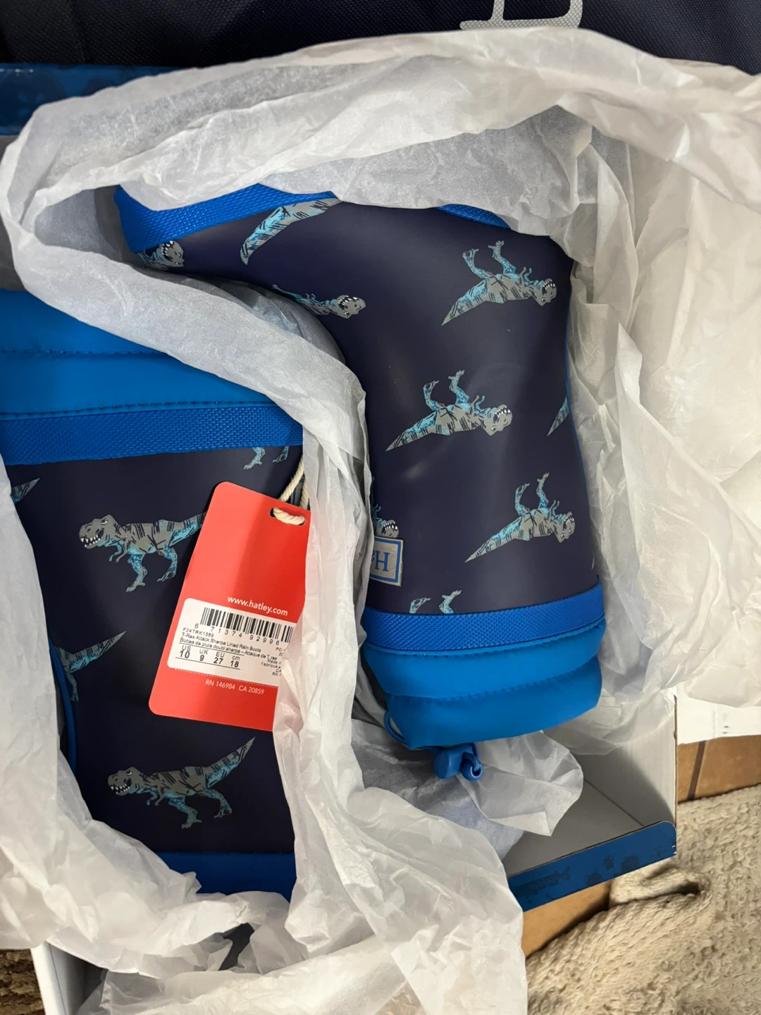 Hatley Kids Sherpa Lined Rain Boots ~ Size 10