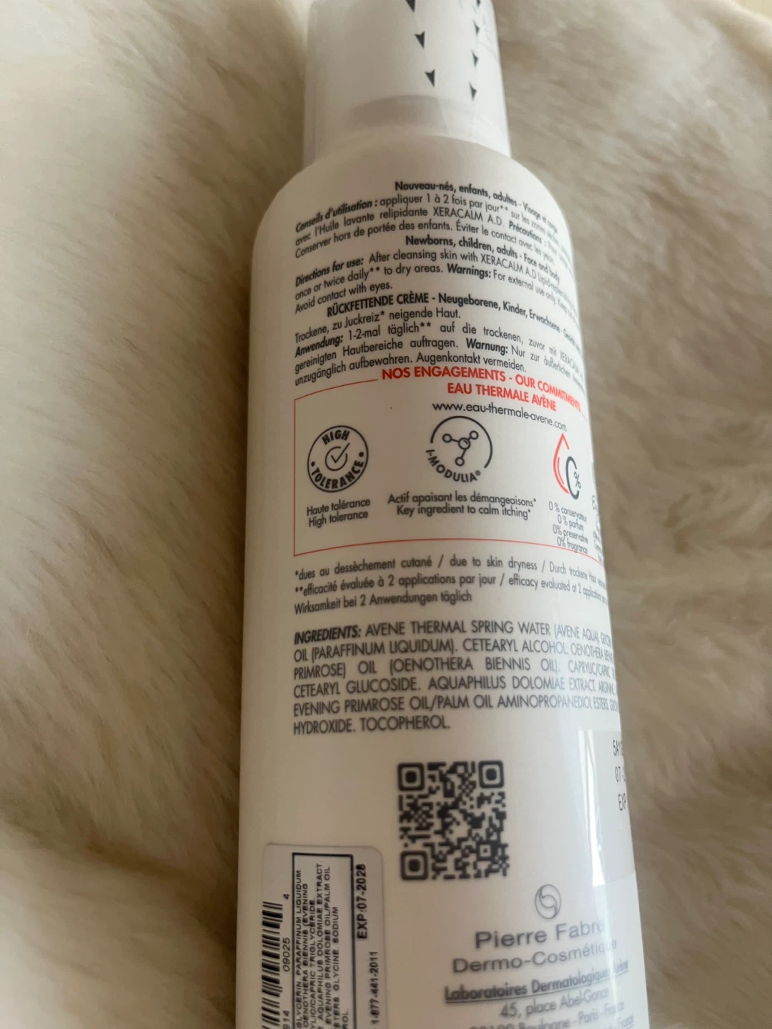Avene Xeracalm Lipid-Replenishing Cream 400ml - photo 2