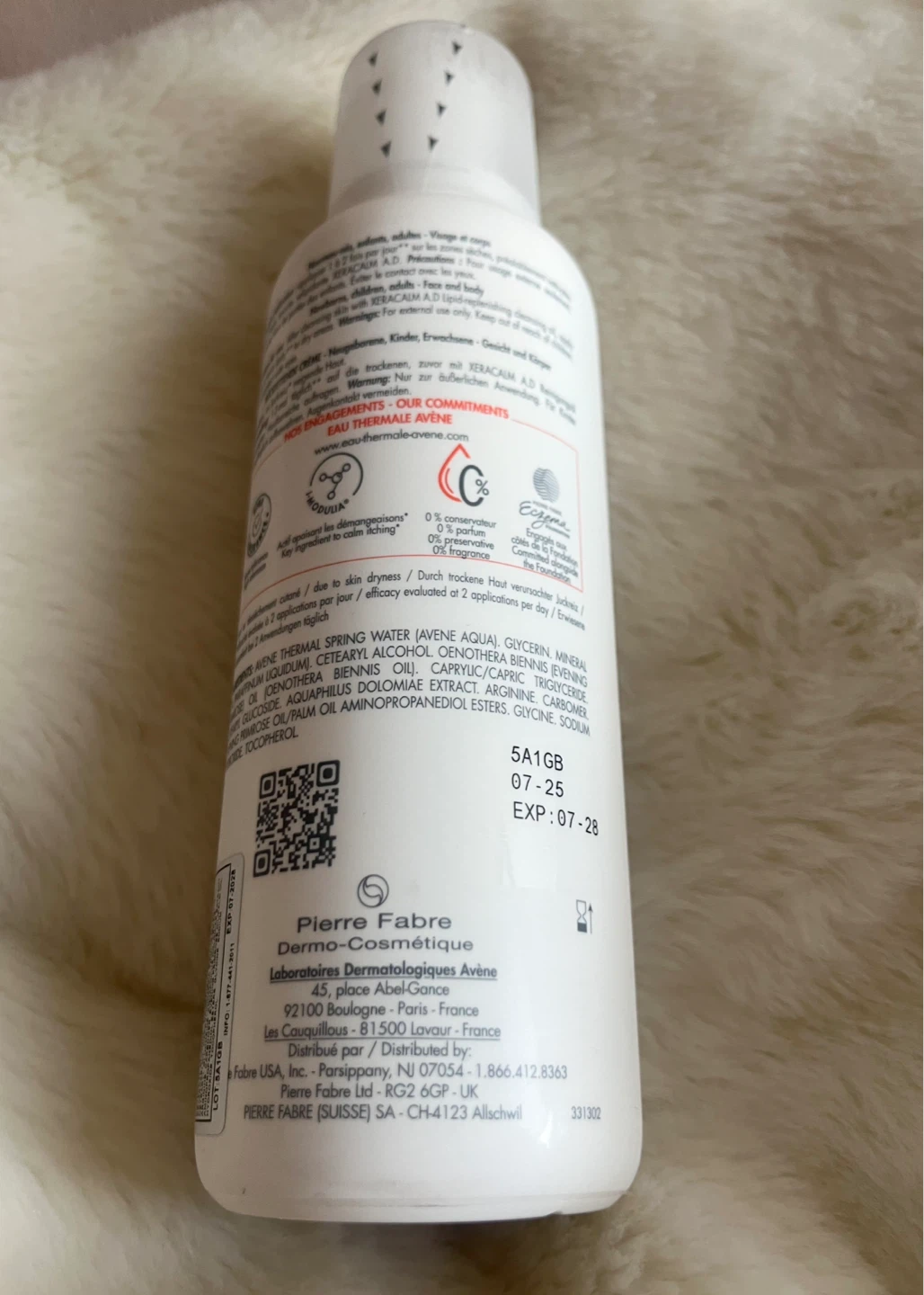 Avene Xeracalm Lipid-Replenishing Cream 400ml - photo 3