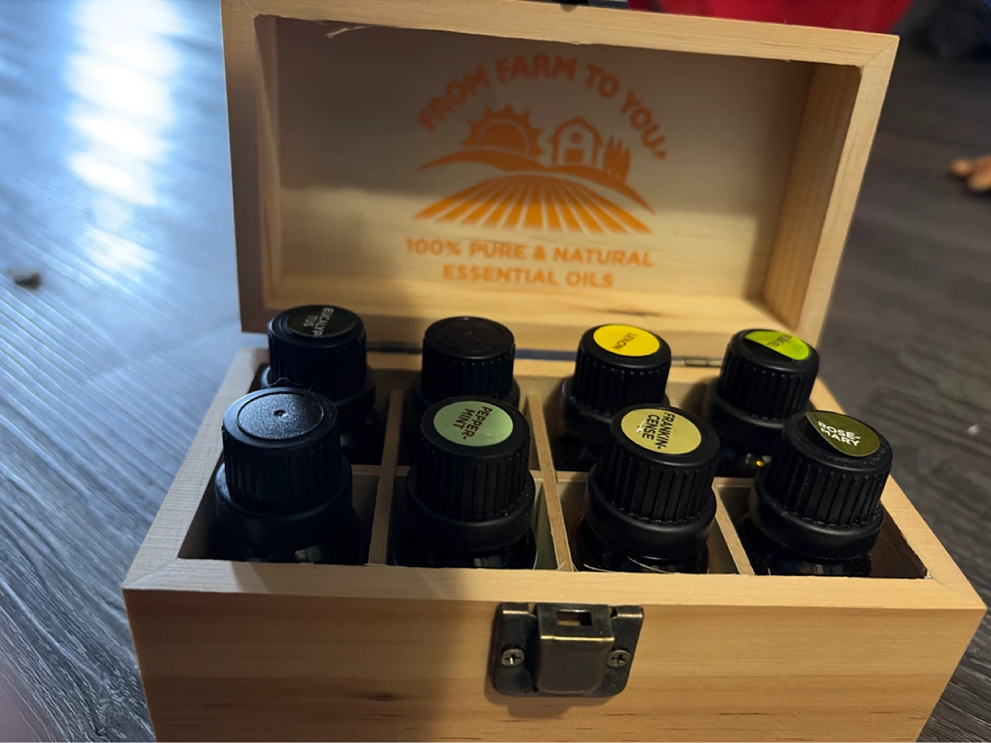 Gurunanda Essential Oil Diffuser & Wooden Oil Box with 7 Oils - photo 4