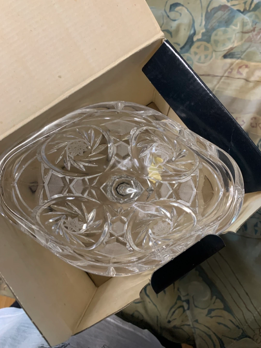 vintage Anna Hutte Bleikristall 24% lead Crystal candy dish. - photo 4